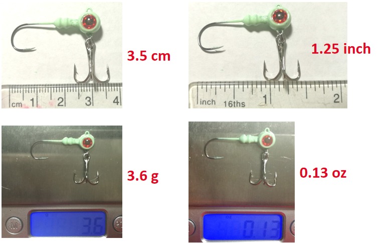 B2) 【促销价】钓带鱼, 鳟鱼Baby虎鲨钩, 一包10个, 单个3.5g (1/8oz) – 虎鲨钓鱼！